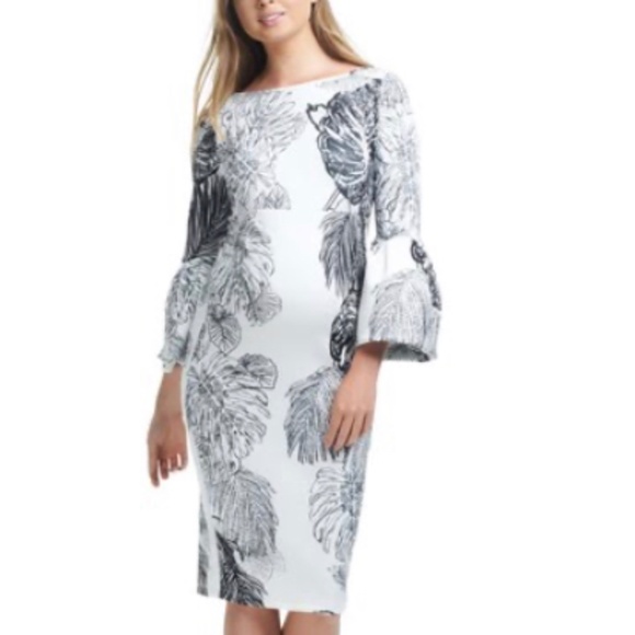 Soon Maternity - Myra Ruffle Sleeve Formal Dress - Picture 1 of 4